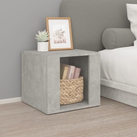 Concrete gray plywood bedside table 41x40x36 cm by vidaXL, Nightstands - Ref: Foro24-816548, Price: 35,99 €, Discount: %