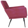 Banco de terciopelo rojo tinto 108x79x79 cm de vidaXL, Bancos - Ref: Foro24-351386, Precio: 111,26 €, Descuento: %