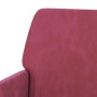 Banco de terciopelo rojo tinto 108x79x79 cm de vidaXL, Bancos - Ref: Foro24-351386, Precio: 111,26 €, Descuento: %