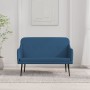 Banco de tela azul 110x76x80 cm de vidaXL, Bancos - Ref: Foro24-351490, Precio: 92,43 €, Descuento: %