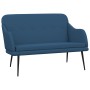 Banco de tela azul 110x76x80 cm de vidaXL, Bancos - Ref: Foro24-351490, Precio: 92,43 €, Descuento: %