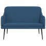 Banco de tela azul 110x76x80 cm de vidaXL, Bancos - Ref: Foro24-351490, Precio: 92,43 €, Descuento: %