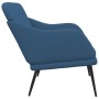 Banco de tela azul 110x76x80 cm de vidaXL, Bancos - Ref: Foro24-351490, Precio: 92,43 €, Descuento: %