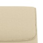 Banco de tela color crema 100x64x80 cm de vidaXL, Bancos - Ref: Foro24-351357, Precio: 79,81 €, Descuento: %