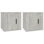 Wall-mounted TV furniture 2 units concrete gray 40x34.5x40 cm by vidaXL, TV Furniture - Ref: Foro24-816649, Price: 40,41 €, D...