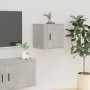 Wall-mounted TV furniture 2 units concrete gray 40x34.5x40 cm by vidaXL, TV Furniture - Ref: Foro24-816649, Price: 40,41 €, D...