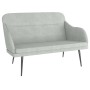 Light gray velvet bench 110x76x80 cm by vidaXL, Banks - Ref: Foro24-351445, Price: 124,67 €, Discount: %