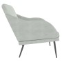 Banco de terciopelo gris claro 110x76x80 cm de vidaXL, Bancos - Ref: Foro24-351445, Precio: 124,67 €, Descuento: %