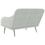 Banco de terciopelo gris claro 110x76x80 cm de vidaXL, Bancos - Ref: Foro24-351445, Precio: 124,67 €, Descuento: %