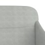 Banco de terciopelo gris claro 110x76x80 cm de vidaXL, Bancos - Ref: Foro24-351445, Precio: 124,67 €, Descuento: %