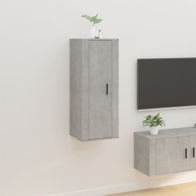 Concrete gray wall TV cabinet 40x34.5x100 cm by vidaXL, TV Furniture - Ref: Foro24-816684, Price: 63,08 €, Discount: %