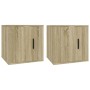 Wall TV cabinets 2 pcs Sonoma oak 40x34.5x40 cm by vidaXL, TV Furniture - Ref: Foro24-816647, Price: 54,67 €, Discount: %