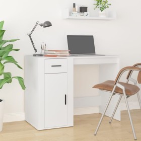 White plywood desk 100x49x75 cm by vidaXL, Desks - Ref: Foro24-816784, Price: 84,16 €, Discount: %