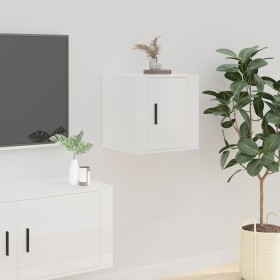 Mueble para TV de pared blanco brillante 40x34,5x40 cm de vidaXL, Muebles TV - Ref: Foro24-816644, Precio: 34,99 €, Descuento: %