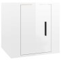 Mueble para TV de pared blanco brillante 40x34,5x40 cm de vidaXL, Muebles TV - Ref: Foro24-816644, Precio: 34,62 €, Descuento: %