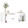 White glossy plywood coffee table 100x50.5x35cm by vidaXL, Coffee table - Ref: Foro24-816538, Price: 53,64 €, Discount: %