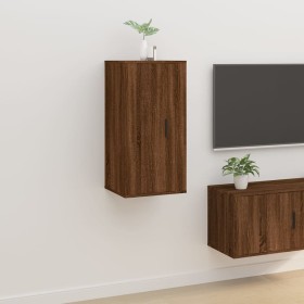 Brown oak wall TV cabinet 40x34.5x80 cm by vidaXL, TV Furniture - Ref: Foro24-816679, Price: 37,99 €, Discount: %