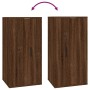 Mueble para TV de pared roble marrón 40x34,5x80 cm de vidaXL, Muebles TV - Ref: Foro24-816679, Precio: 37,55 €, Descuento: %