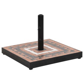 Terracotta and white square umbrella base 12 kg by vidaXL, Umbrella bases - Ref: Foro24-362226, Price: 72,99 €, Discount: %