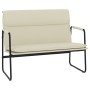 Cream-colored synthetic leather bench 100x64x80 cm by vidaXL, Banks - Ref: Foro24-351367, Price: 83,39 €, Discount: %