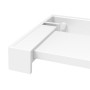 Estante de pared de ducha aluminio blanco 115 cm de vidaXL, Accesorios para el baño - Ref: Foro24-153628, Precio: 36,54 €, De...