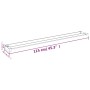 Estante de pared de ducha aluminio blanco 115 cm de vidaXL, Accesorios para el baño - Ref: Foro24-153628, Precio: 36,54 €, De...