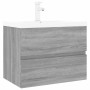 Mueble de baño con lavabo madera contrachapada gris Sonoma de vidaXL, Tocadores de baño - Ref: Foro24-3152871, Precio: 211,97...