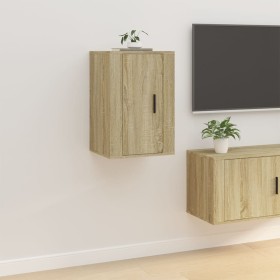 Sonoma oak wall-mounted TV cabinet 40x34.5x60 cm by vidaXL, TV Furniture - Ref: Foro24-816662, Price: 39,99 €, Discount: %