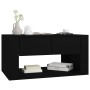 Black plywood coffee table 80x50x40 cm by vidaXL, Coffee table - Ref: Foro24-816529, Price: 75,77 €, Discount: %