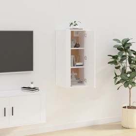 White wall TV cabinet 40x34.5x80 cm by vidaXL, TV Furniture - Ref: Foro24-816672, Price: 52,99 €, Discount: %