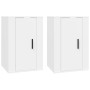 Wall TV furniture 2 pcs white 40x34.5x60 cm by vidaXL, TV Furniture - Ref: Foro24-816657, Price: 47,86 €, Discount: %