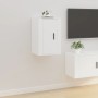 Wall TV furniture 2 pcs white 40x34.5x60 cm by vidaXL, TV Furniture - Ref: Foro24-816657, Price: 47,86 €, Discount: %