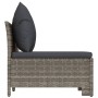 2-seater garden sofa with gray synthetic rattan cushions by vidaXL, Garden sets - Ref: Foro24-362691, Price: 154,83 €, Discou...