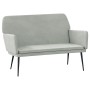 Banco de terciopelo gris claro 108x79x79 cm de vidaXL, Bancos - Ref: Foro24-351382, Precio: 112,30 €, Descuento: %