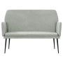 Banco de terciopelo gris claro 108x79x79 cm de vidaXL, Bancos - Ref: Foro24-351382, Precio: 112,30 €, Descuento: %