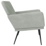 Banco de terciopelo gris claro 108x79x79 cm de vidaXL, Bancos - Ref: Foro24-351382, Precio: 112,30 €, Descuento: %