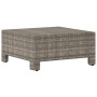 Garden footstool with gray synthetic rattan cushion by vidaXL, Garden sets - Ref: Foro24-362695, Price: 69,64 €, Discount: %