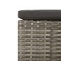 Garden footstool with gray synthetic rattan cushion by vidaXL, Garden sets - Ref: Foro24-362695, Price: 69,64 €, Discount: %