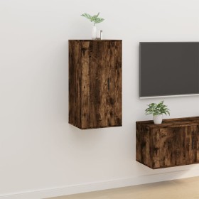 Wall-mounted TV stand in smoked oak, 40x34.5x80 cm by vidaXL, TV Furniture - Ref: Foro24-816677, Price: 36,99 €, Discount: %