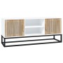 TV stand made of white iron and plywood wood, measuring 105x30x45 cm. by vidaXL, TV Furniture - Ref: Foro24-352097, Price: 11...