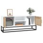 TV stand made of white iron and plywood wood, measuring 105x30x45 cm. by vidaXL, TV Furniture - Ref: Foro24-352097, Price: 11...