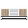 TV stand made of white iron and plywood wood, measuring 105x30x45 cm. by vidaXL, TV Furniture - Ref: Foro24-352097, Price: 11...