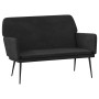 Banco de terciopelo negro 108x79x79 cm de vidaXL, Bancos - Ref: Foro24-351387, Precio: 137,60 €, Descuento: %