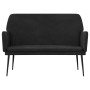 Banco de terciopelo negro 108x79x79 cm de vidaXL, Bancos - Ref: Foro24-351387, Precio: 137,60 €, Descuento: %