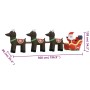 Aufblasbares Rentier Santa Claus und Weihnachten Rentier mit LED 138 cm von vidaXL, Weihnachtsbeleuchtung - Ref: Foro24-34529...