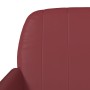 Banco de cuero sintético rojo tinto 107x80x81 cm de vidaXL, Bancos - Ref: Foro24-351402, Precio: 81,02 €, Descuento: %