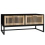 Black iron and plywood coffee table 80x40x35 cm by vidaXL, Coffee table - Ref: Foro24-352101, Price: 94,88 €, Discount: %