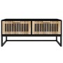 Black iron and plywood coffee table 80x40x35 cm by vidaXL, Coffee table - Ref: Foro24-352101, Price: 94,88 €, Discount: %