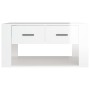 Glossy white plywood coffee table 80x50x40 cm by vidaXL, Coffee table - Ref: Foro24-816530, Price: 72,06 €, Discount: %