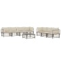 Gartenmöbel-Set 8-teilig und anthrazitfarbene PE-Rattan-Kissen von vidaXL, Outdoor-Sofas - Ref: Foro24-3186706, Preis: 643,43...